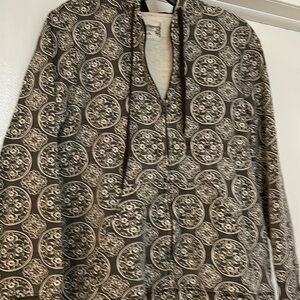 Ruff Hewn M hooded sweatshirt brown and cream